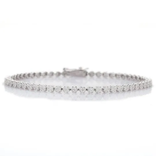 18K White Gold Diamond Bracelet