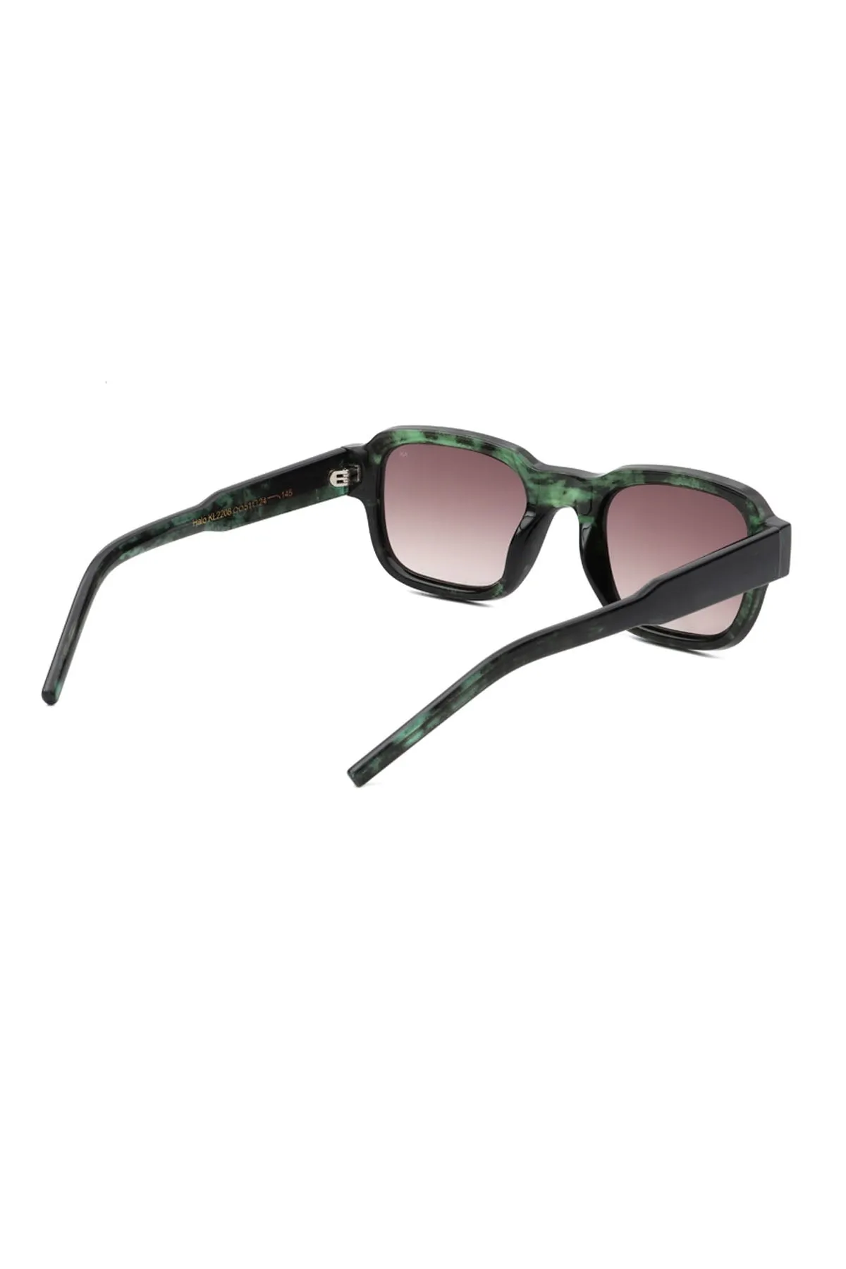 A Kjaerbede Halo Green Marble Transparent Sunglasses