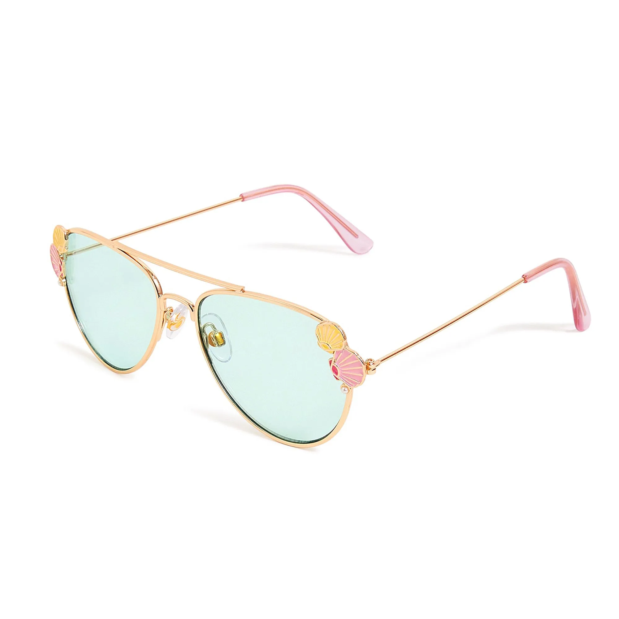 Accessorize London Girl's  Shell Aviator Sunglasses