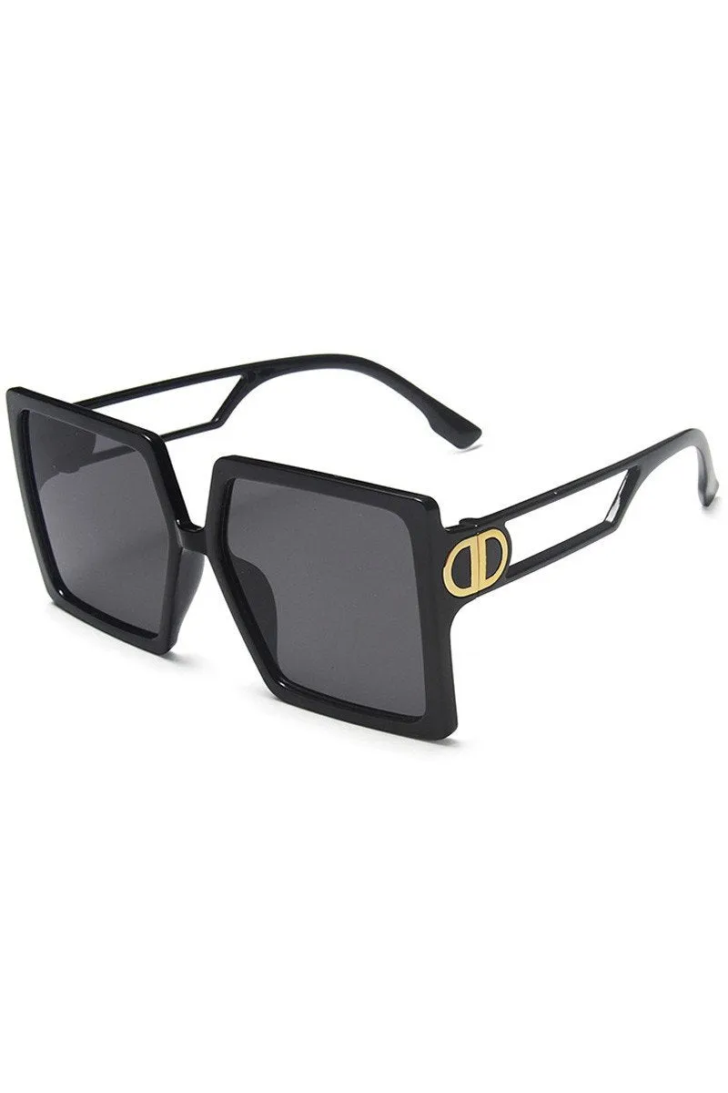 BIG FRAME TRENDY SQUARE SUNGLASSES