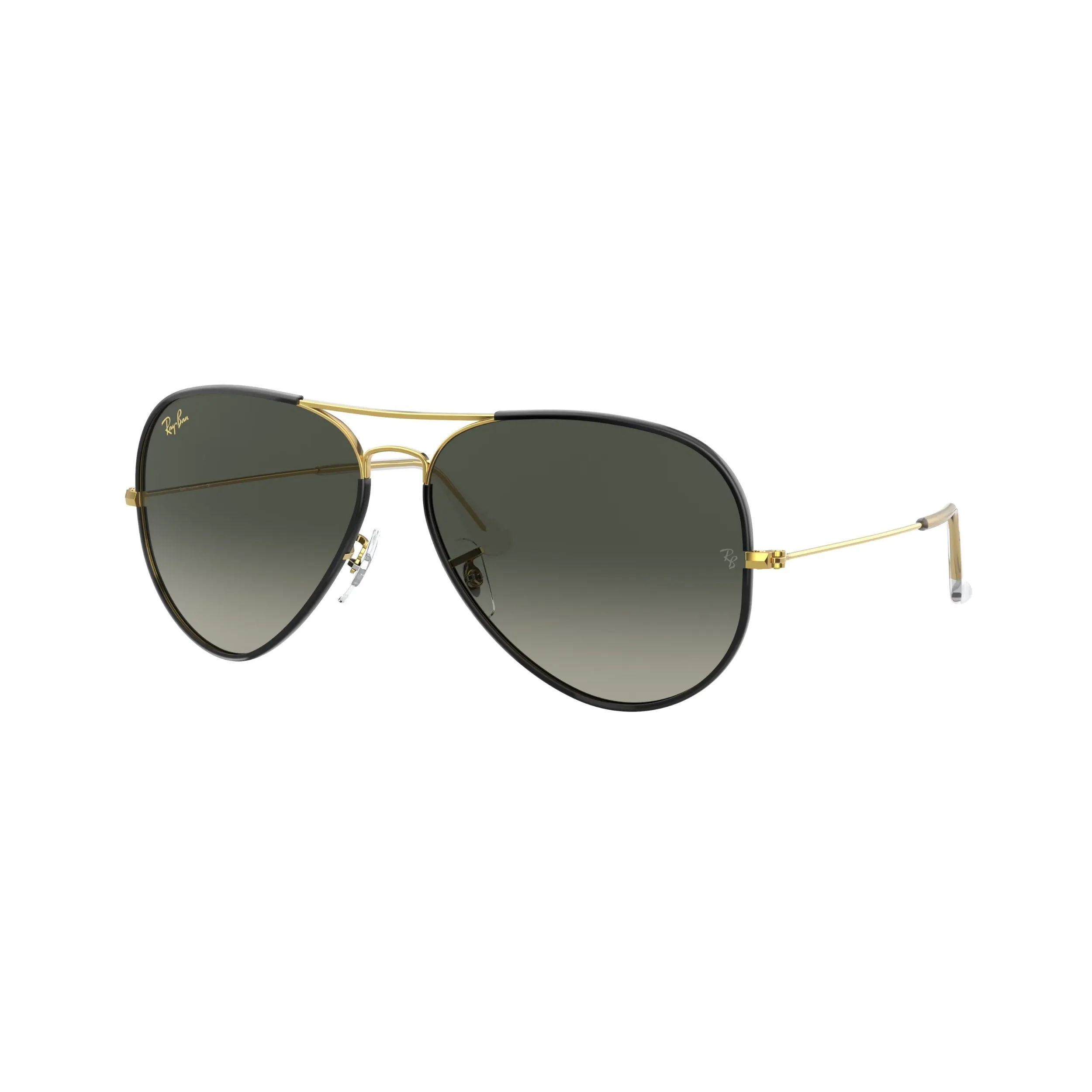 Black & Gold Aviator Sunglasses