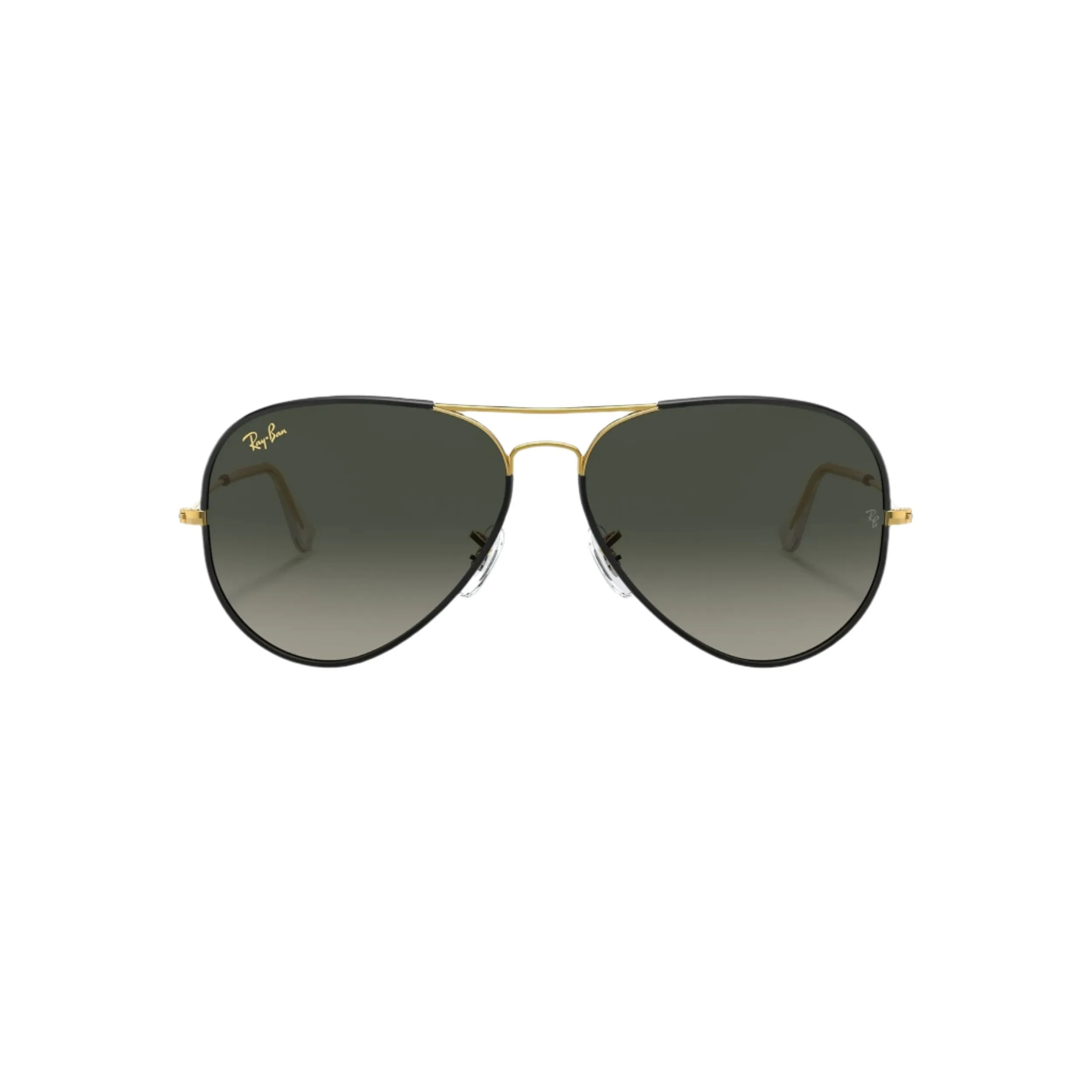 Black & Gold Aviator Sunglasses