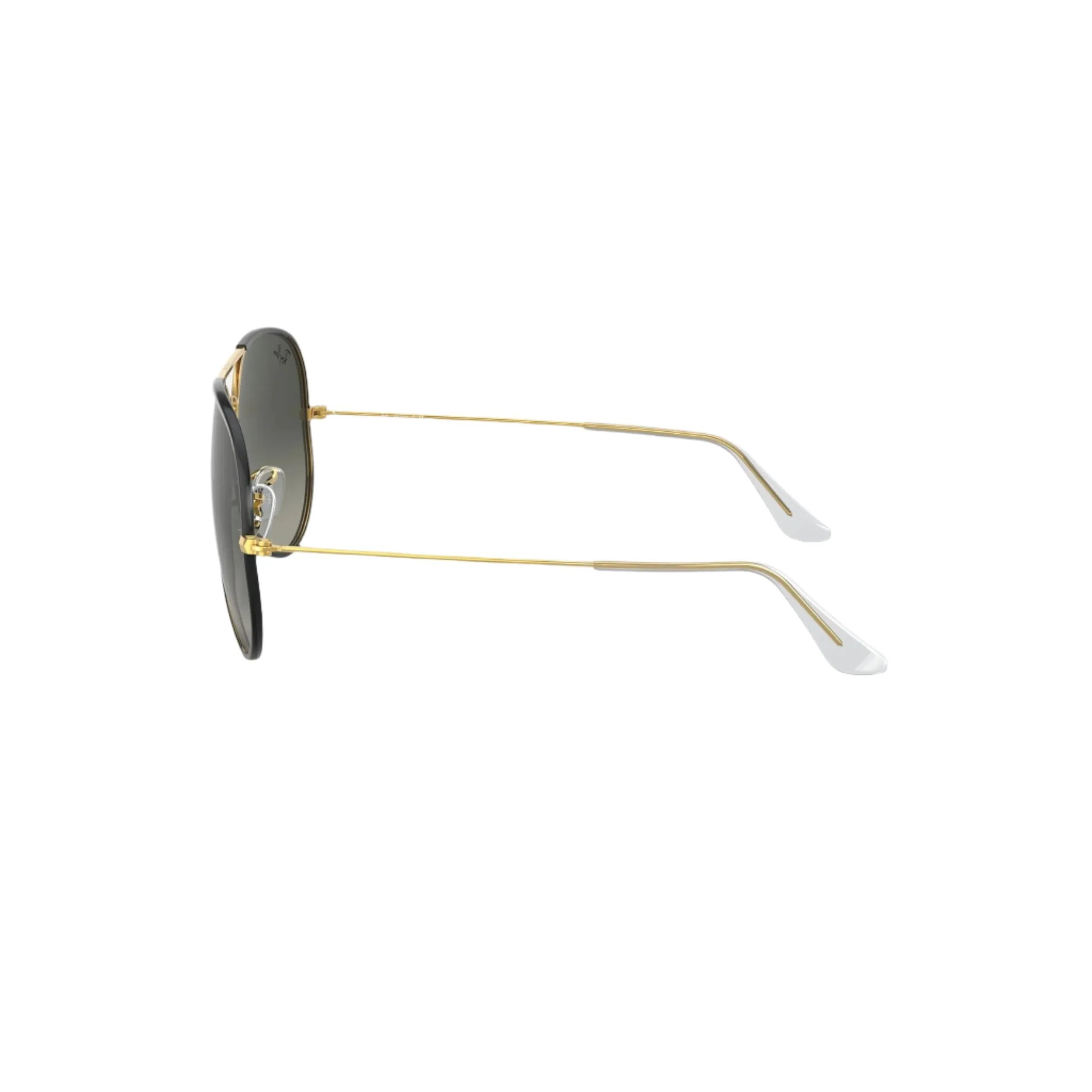 Black & Gold Aviator Sunglasses