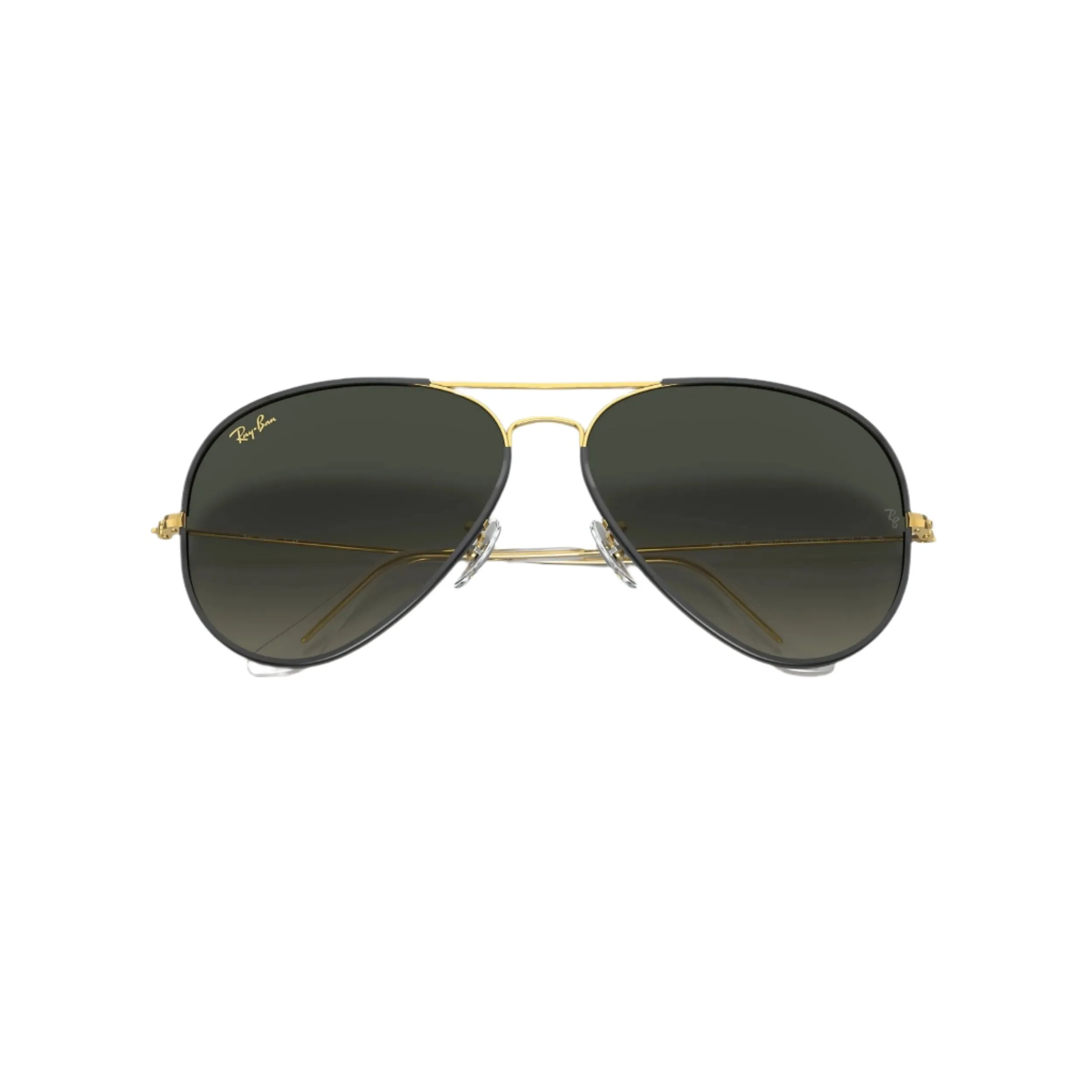 Black & Gold Aviator Sunglasses