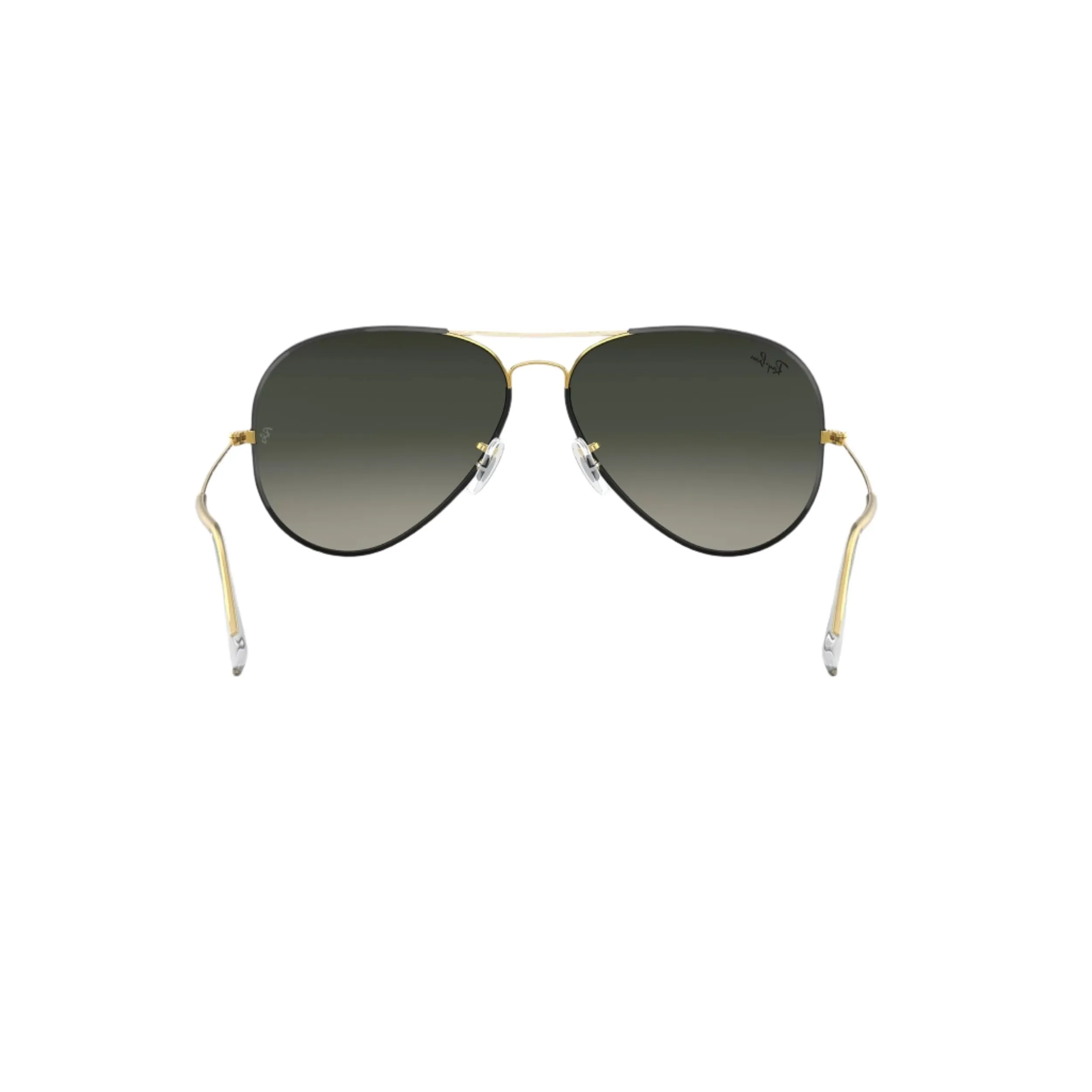 Black & Gold Aviator Sunglasses