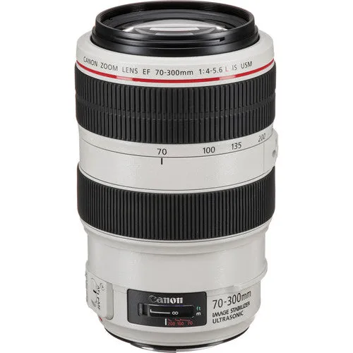 Canon EF 70-300mm f/4.0-5.6 L IS USM Lens - White