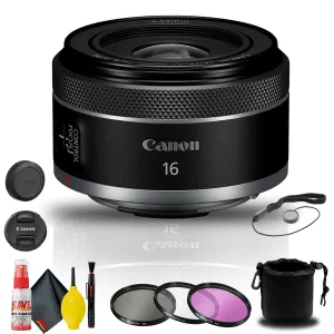 Canon RF 16mm f/2.8 STM Lens (5051C002)   Filter Kit   Lens Pouch Base Bundle