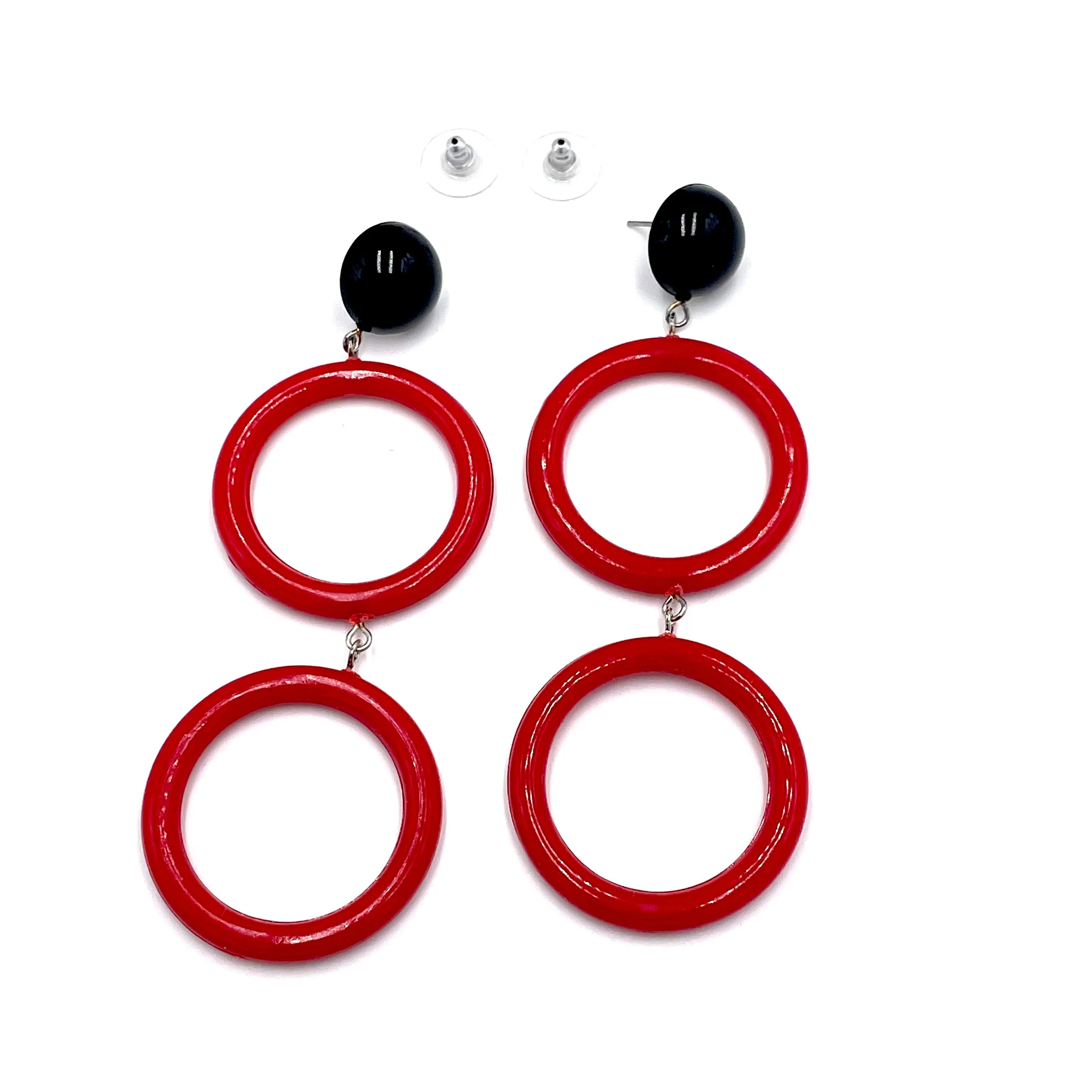 Cherry Donuts Luxe Retro Earrings