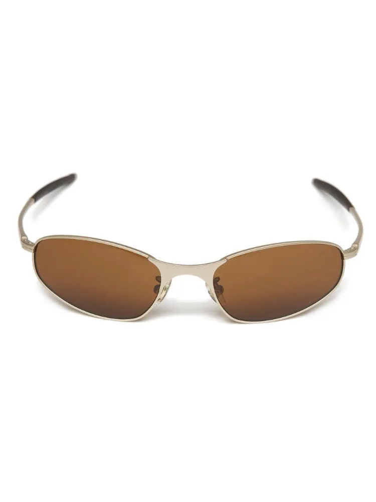 CHILLHANG Retro Y2K Cyber Sunglasses - Brown Lens