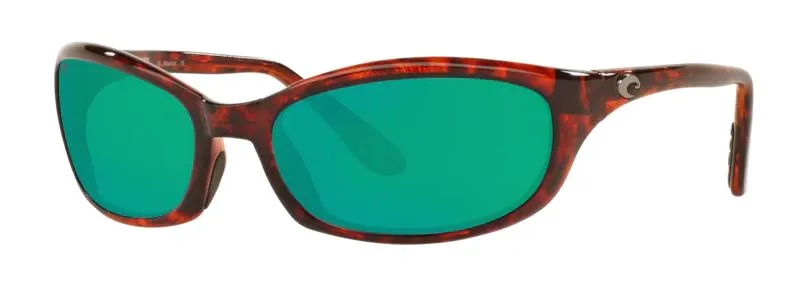 Costa Del Mar Mens Harpoon Tortoise Frame - Green Mirror 580 Plastic Lens - Polarized Sunglasses