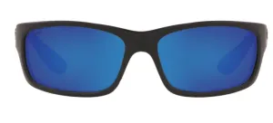 Costa Del Mar Mens Jose Blackout Frame - Blue Mirror 580 Glass Lens - Polarized Sunglasses