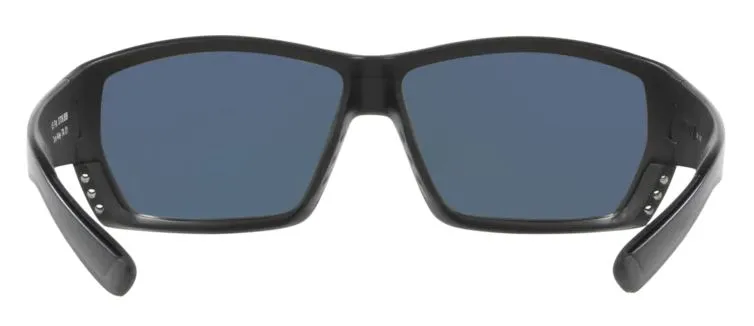 Costa Del Mar Mens Tuna Alley Blackout Frame - Blue Mirror 580 Plastic Lens - Polarized Sunglasses