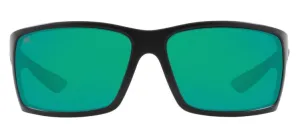 Costa Del Mar Reefton Blackout Frame - Green Mirror 580 Glass Lens - Polarized Sunglasses