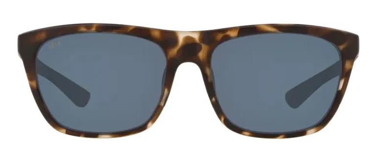 Costa Del Mar Womens Cheeca Matte Shadow Tortoise Frame - Gray 580 Plastic Lens - Polarized Sunglasses