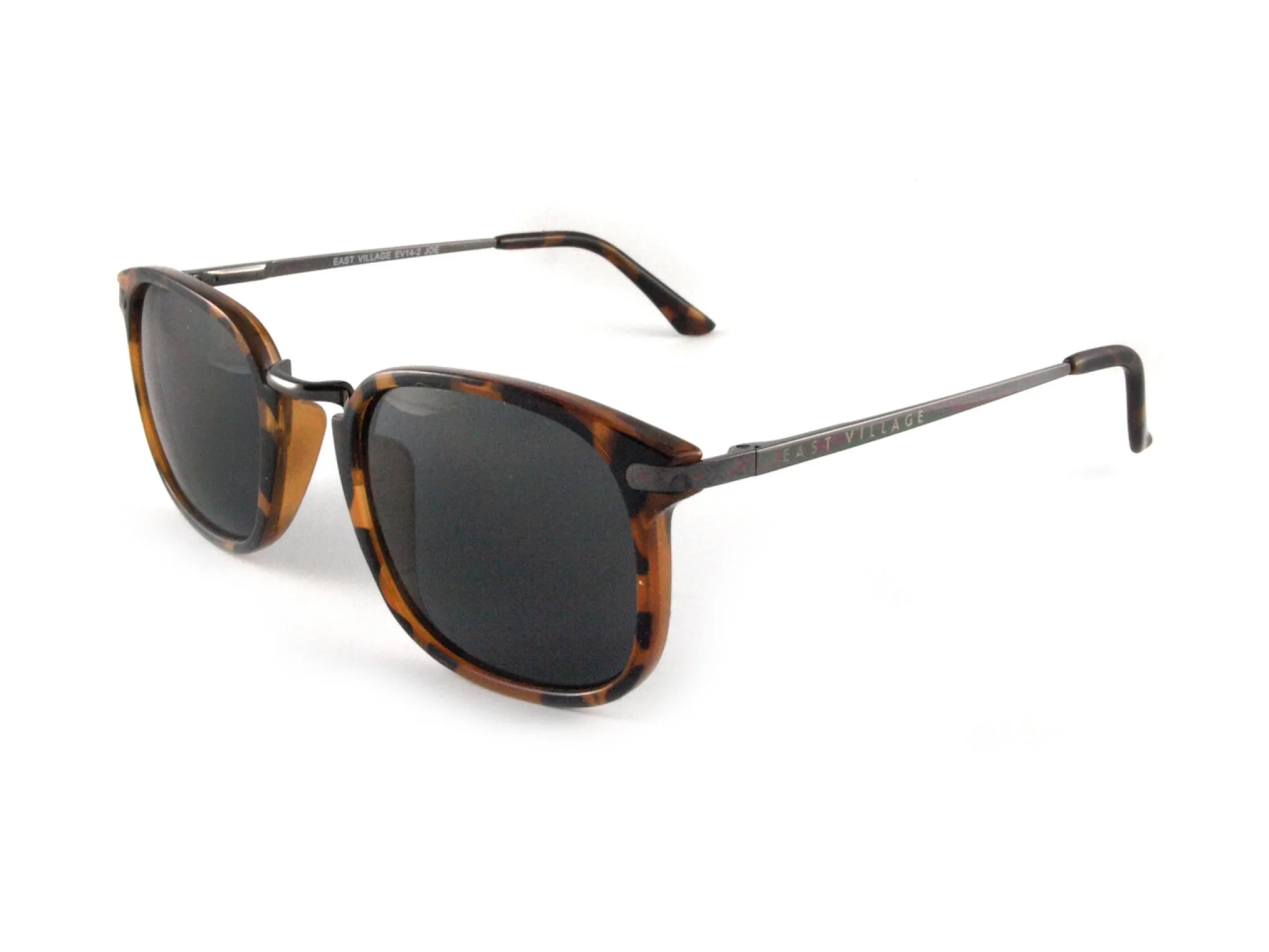 East Village Square Joe Metal Bridge Tortoiseshell Sunglass