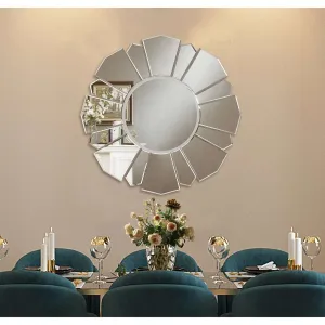 Evalyn Round Modern Accent Mirror