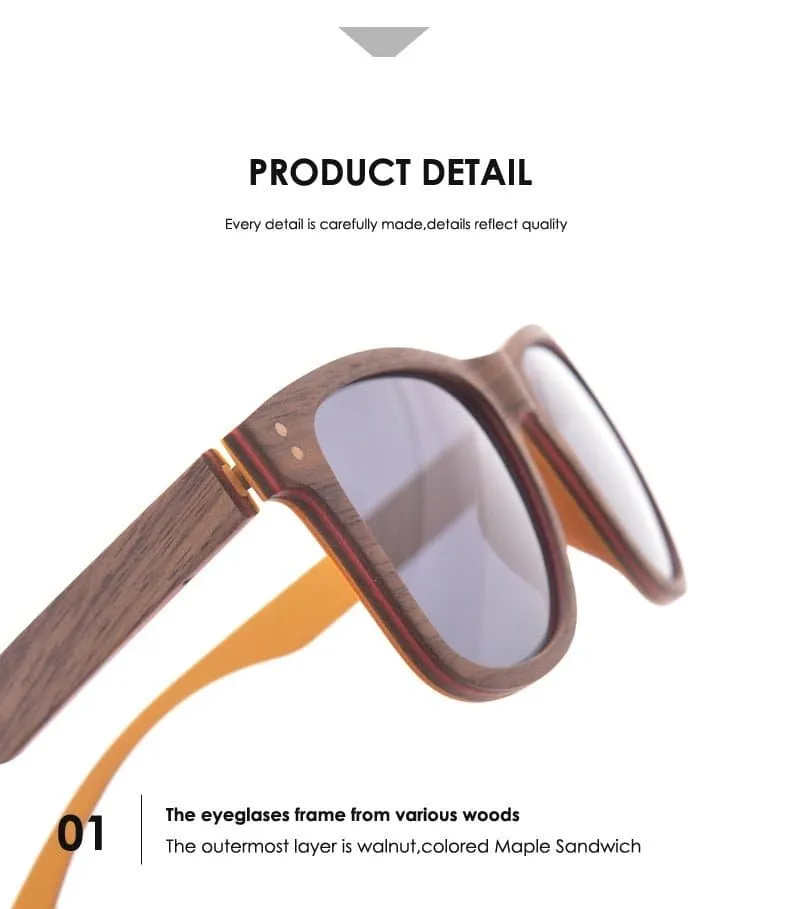 Handmade Walnut Wood Sunglasses