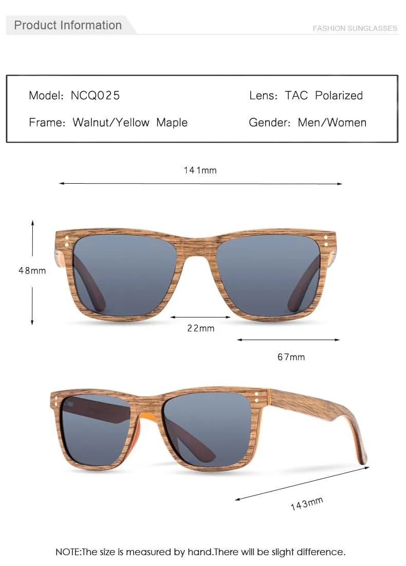 Handmade Walnut Wood Sunglasses