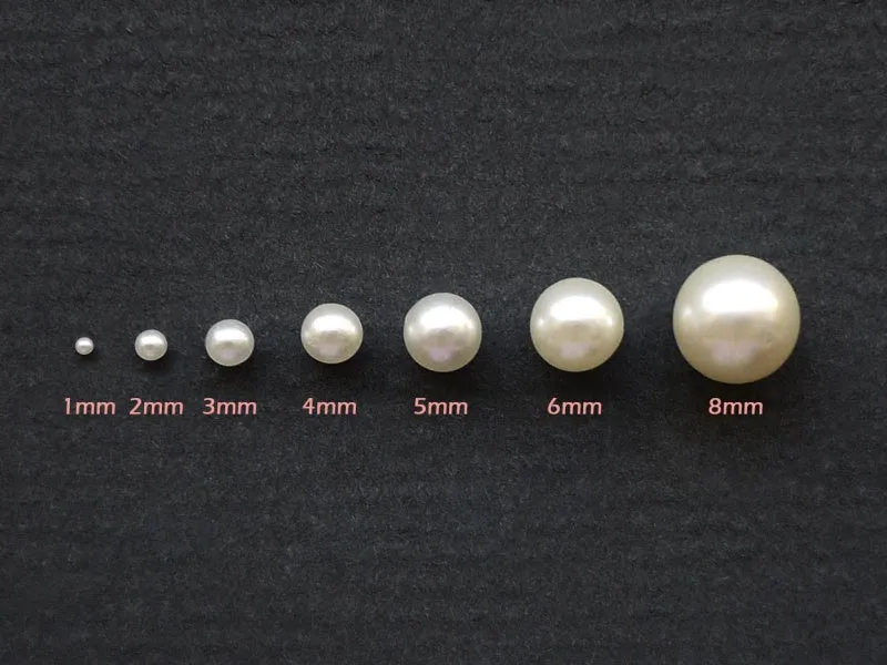 Ivory Whole Pearl Beads Nail Art Decoration  (1/2/3/4/5/6/8mm)