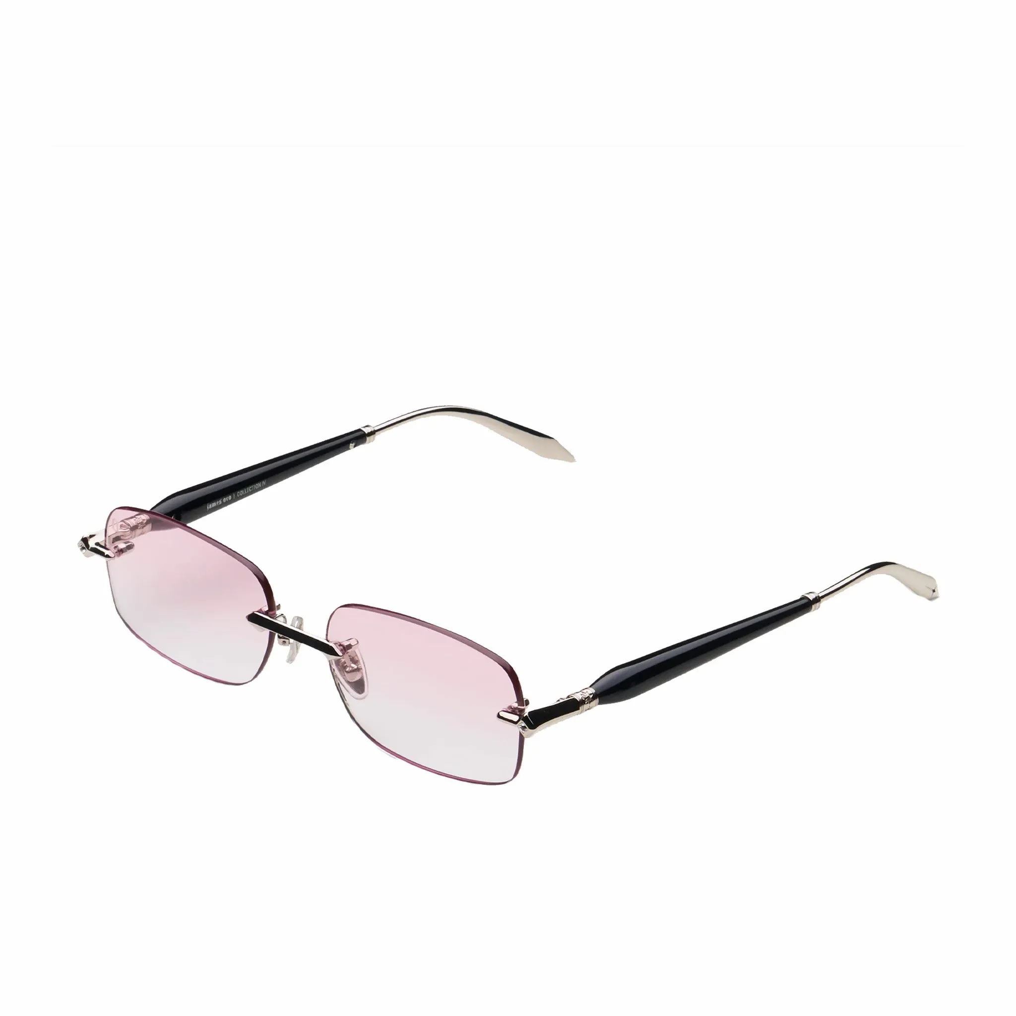 James Oro Pink Tint Silver Nova Sunglasses (Pink)