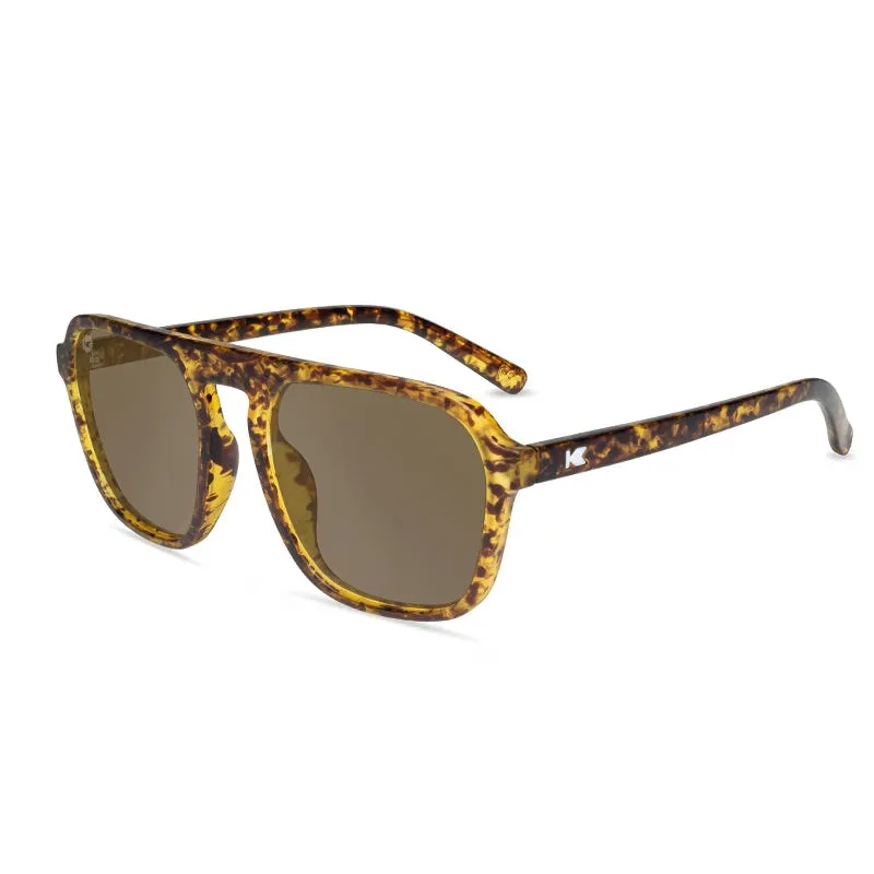 Knockaround Pacific Palisades Sunglasses - Matte Tortoise Shell / Amber