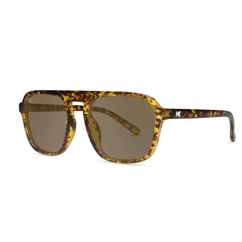 Knockaround Pacific Palisades Sunglasses - Matte Tortoise Shell / Amber