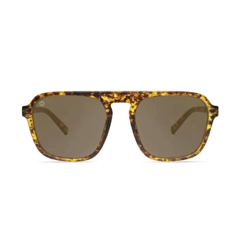 Knockaround Pacific Palisades Sunglasses - Matte Tortoise Shell / Amber