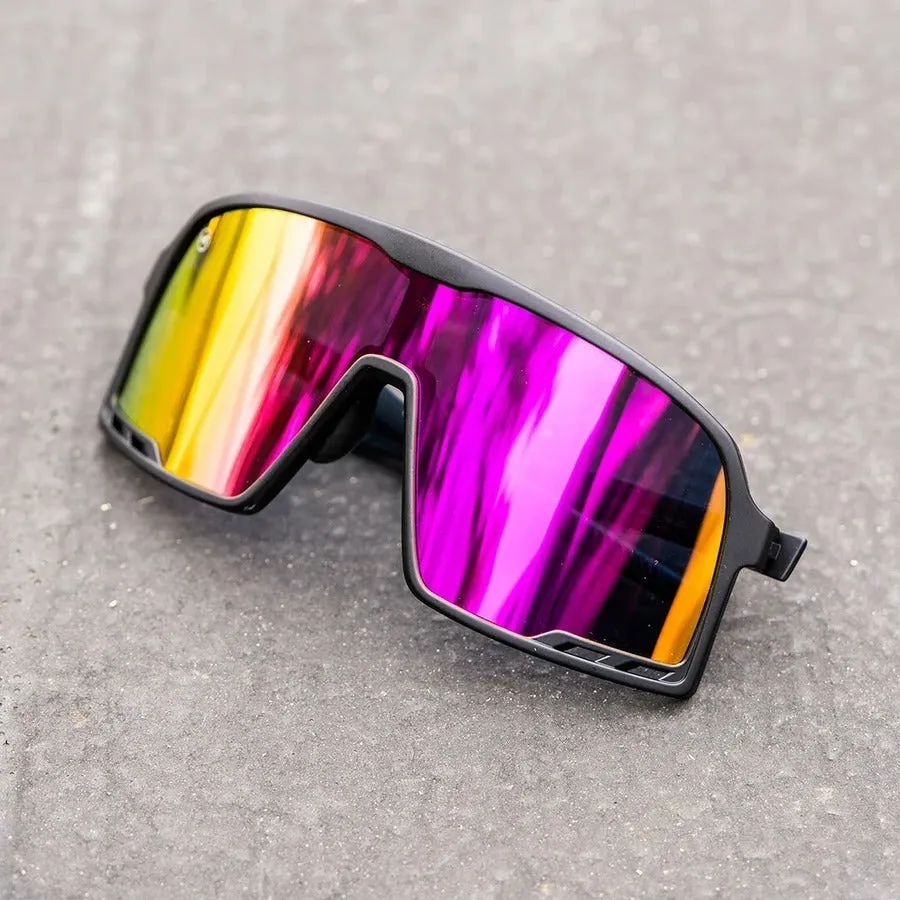 Knockaround Sunglasses | Campeones | Rainbow on Black