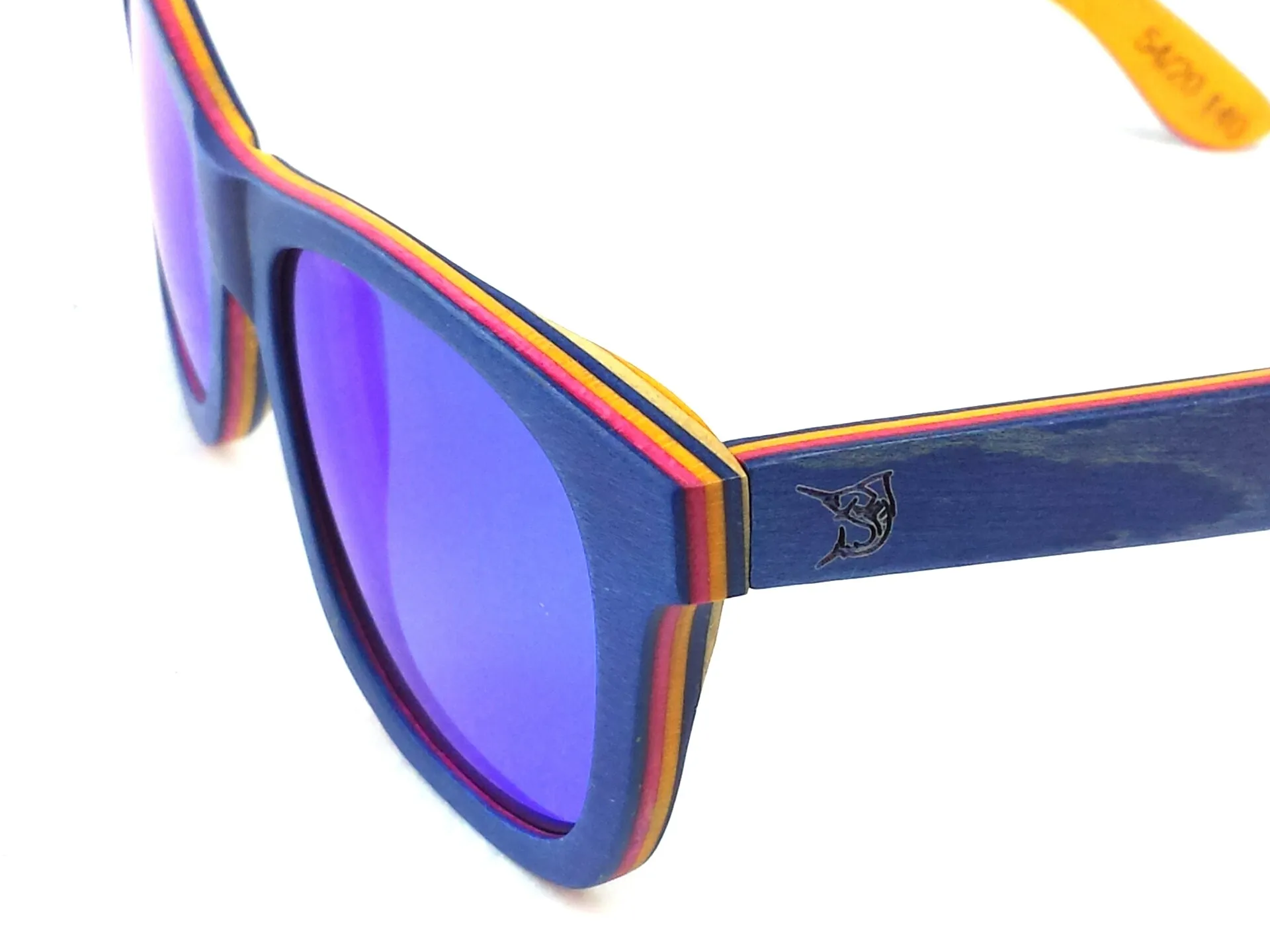 LPG Apparel Co. CABO Mirrored Polarized Wood Sunglasses