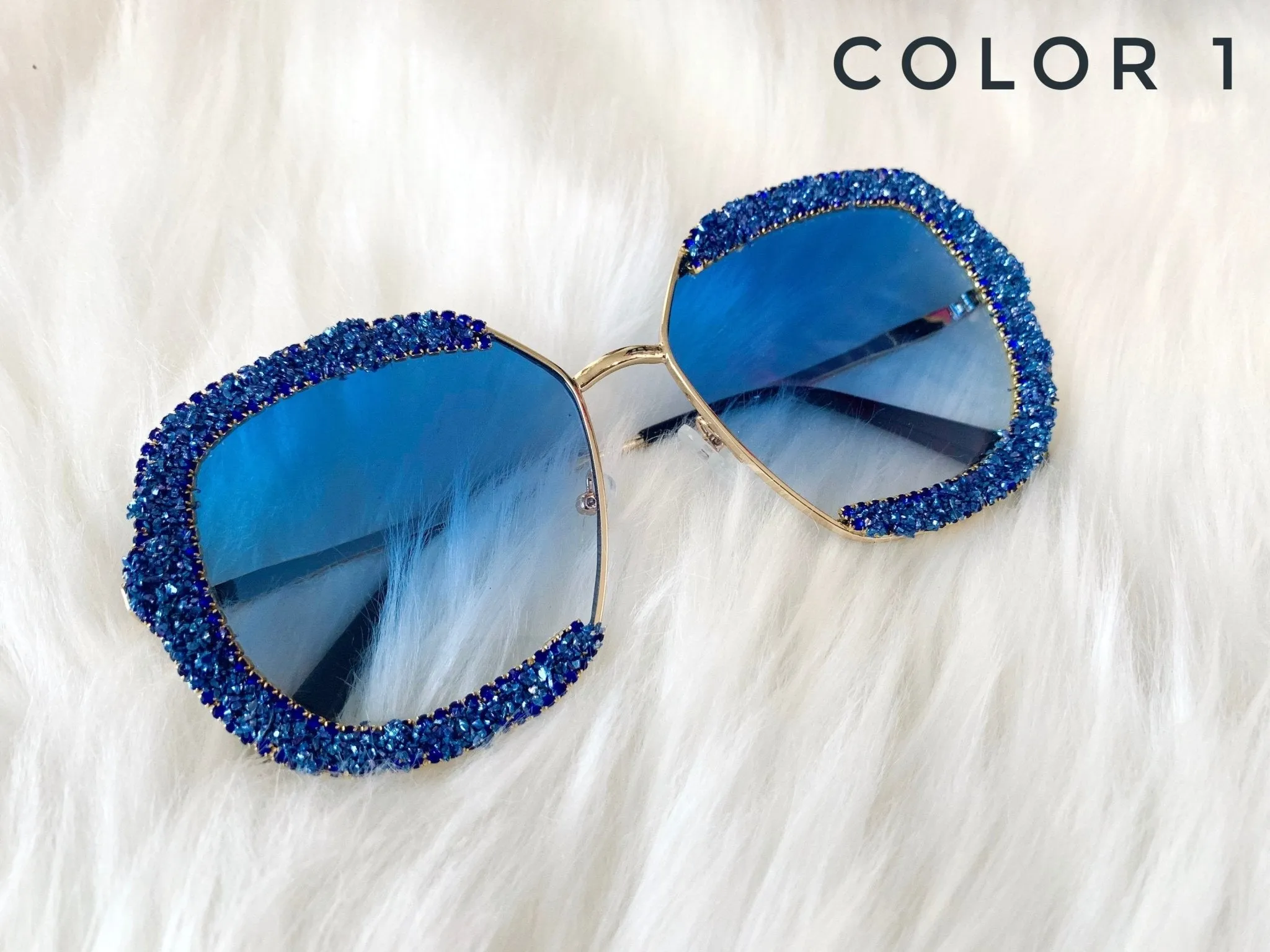 Luxury Rhinestone Rimless Sunglasses | Women Sunglasses