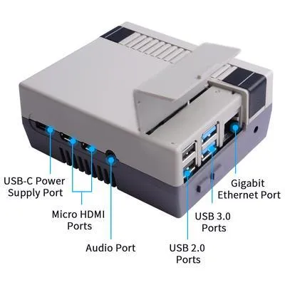 Nes4Pi Pi 4B Game Console Shell