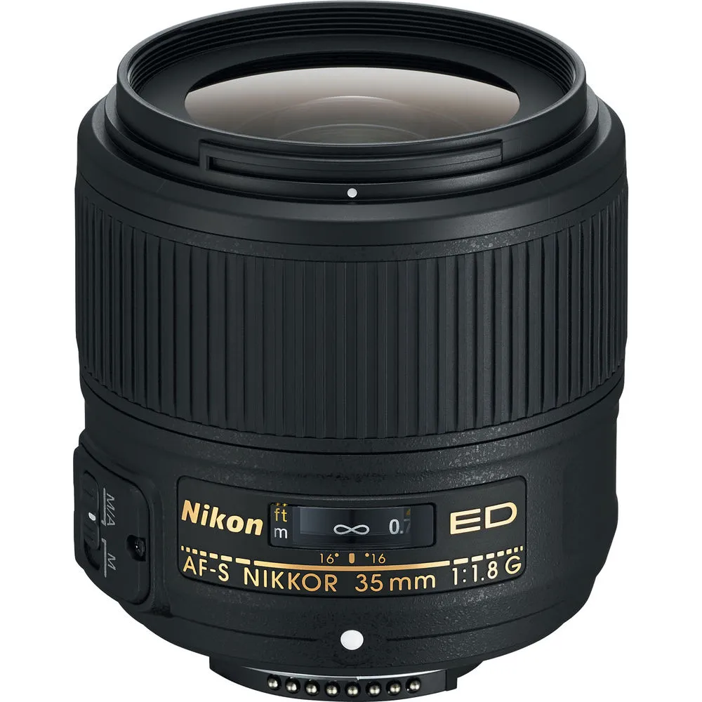 Nikon AF-S 35mm f/1.8G ED Prime Lens (2215) Intl Model Bundle