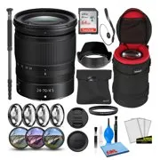 Nikon NIKKOR Z 24-70mm f/4 S Zoom Lens (20072) Intl Model Bundle   64GB SD Card