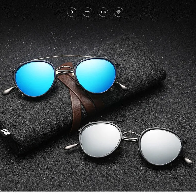 Oculos Lens Clip On Round Sunglasses