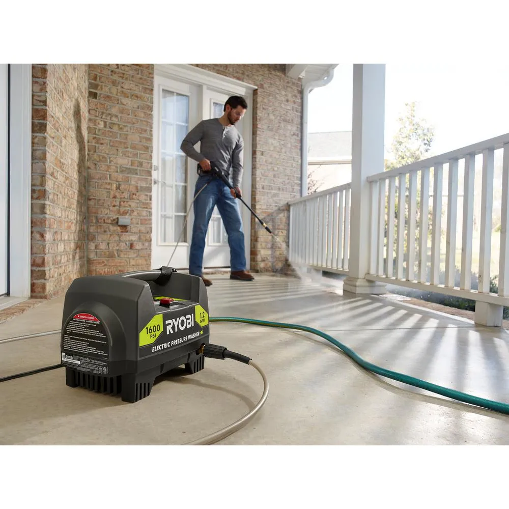 Open Box -  Ryobi RY141612 1,600-PSI 1.2-GPM Electric Pressure Washer