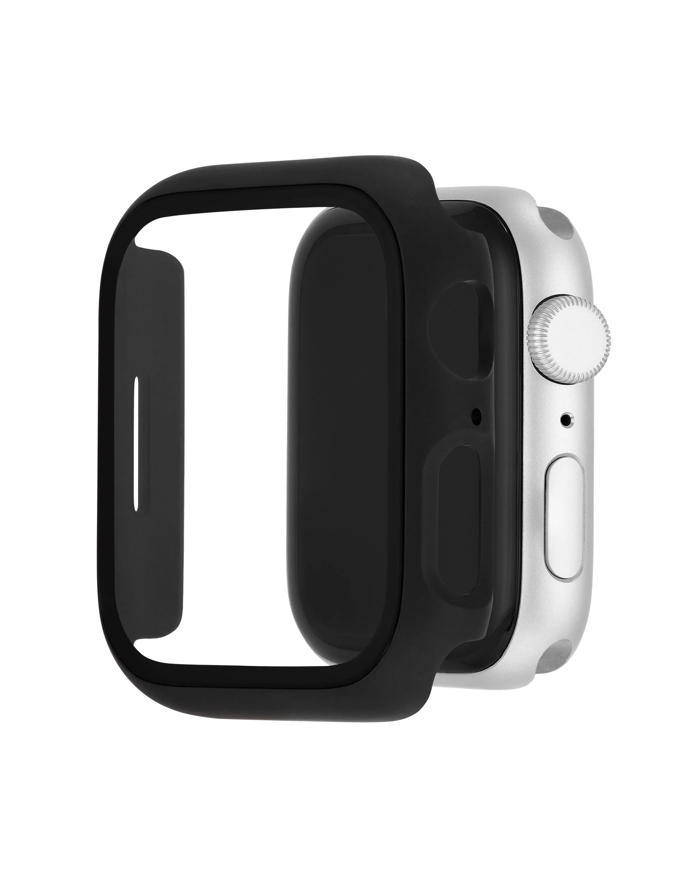 Protective Glass Cover with Integrated Protective Case for Apple Watch®