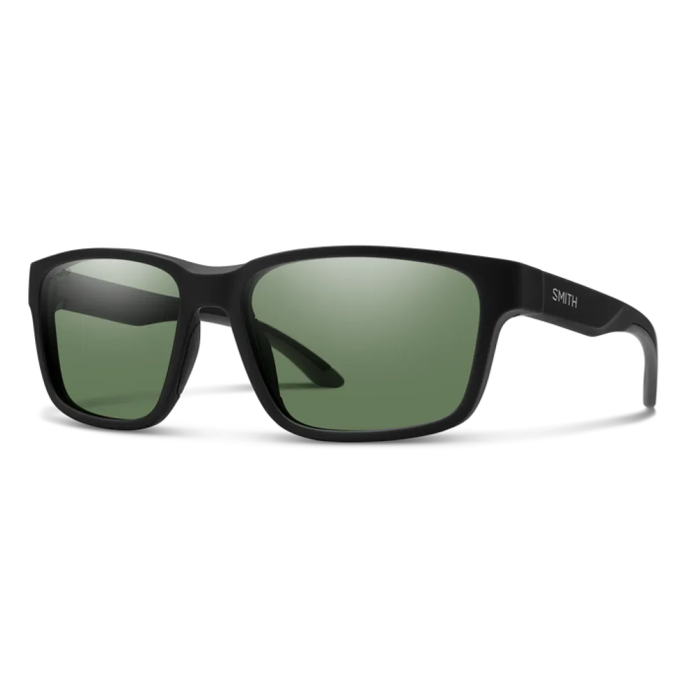 Smith Basecamp Matte Black Frame - ChromaPop Polarized Gray Green Lens - Polarized Sunglasses