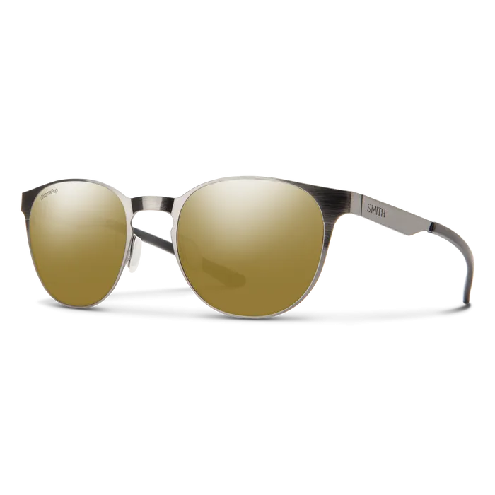 Smith Eastbank Brushed Gunmetal Frame - ChromaPop Polarized Bronze Mirror Lens - Polarized Sunglasses