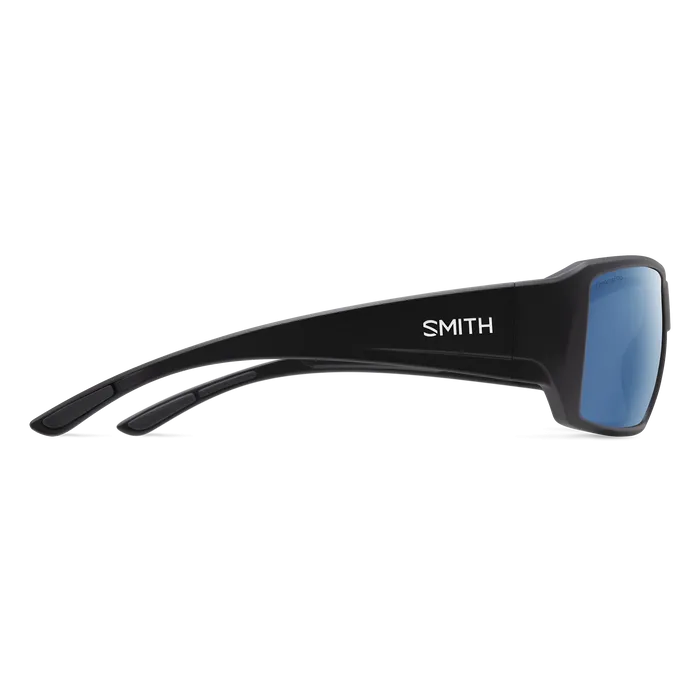 Smith Guide's Choice S Matte Black Frame - ChromaPop Polarized Blue Mirror Lens - Polarized Sunglasses