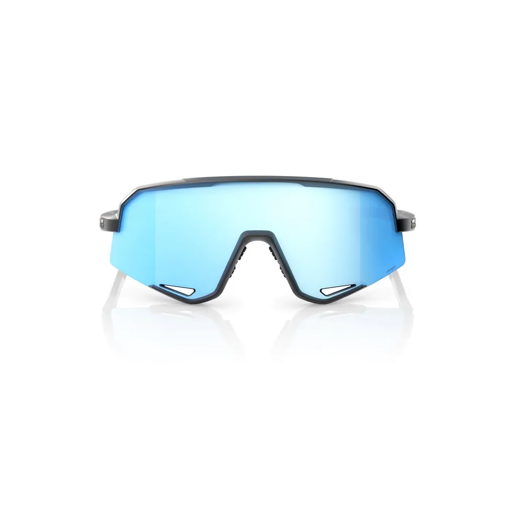 Sunglasses 100% Slendale Matte Black - HiPER Blue Multilayer Mirror