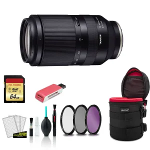 Tamron 70-180mm Lens for Sony E - Kit with 64GB Memory Card   More