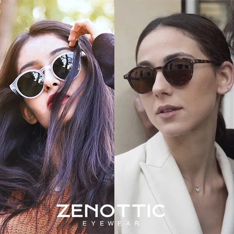 Vintage Chic: Small Round Frame Polarized Sunglasses for Women