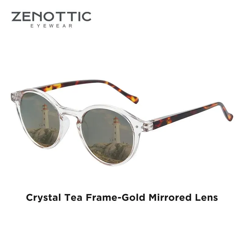 Vintage Chic: Small Round Frame Polarized Sunglasses for Women