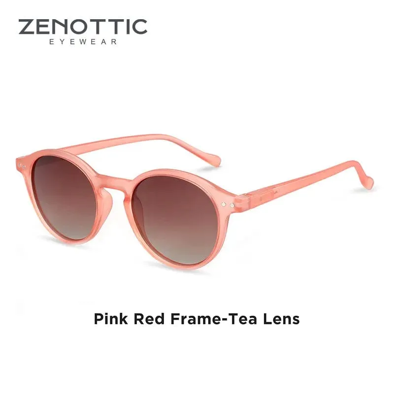 Vintage Chic: Small Round Frame Polarized Sunglasses for Women